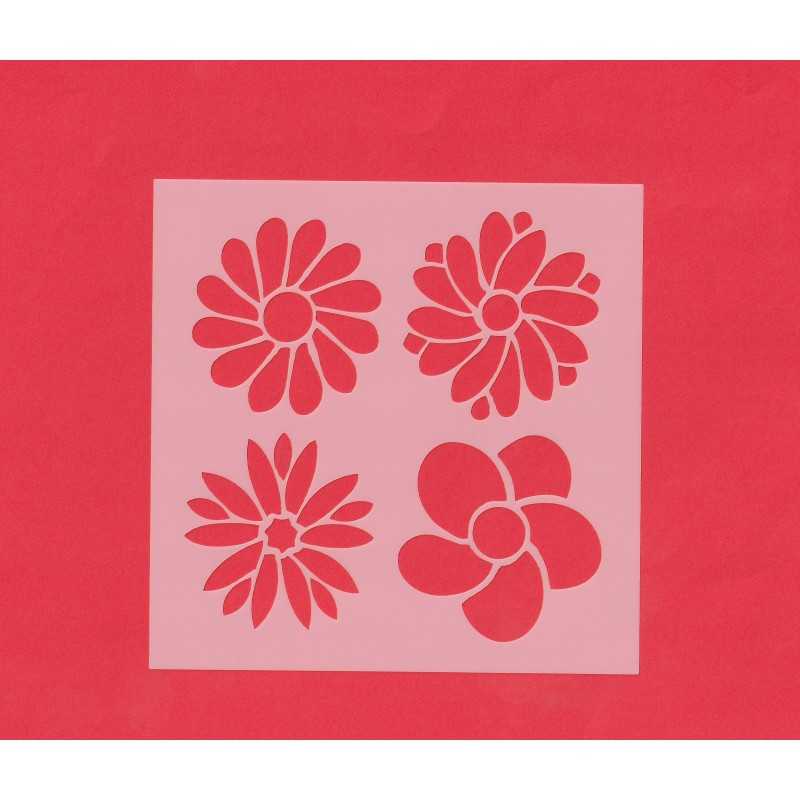 Stencil - Cvjetovi (oblici latica cvijeća)