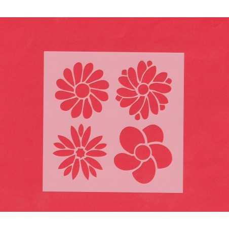 Stencil - Cvjetovi (oblici latica cvijeća)