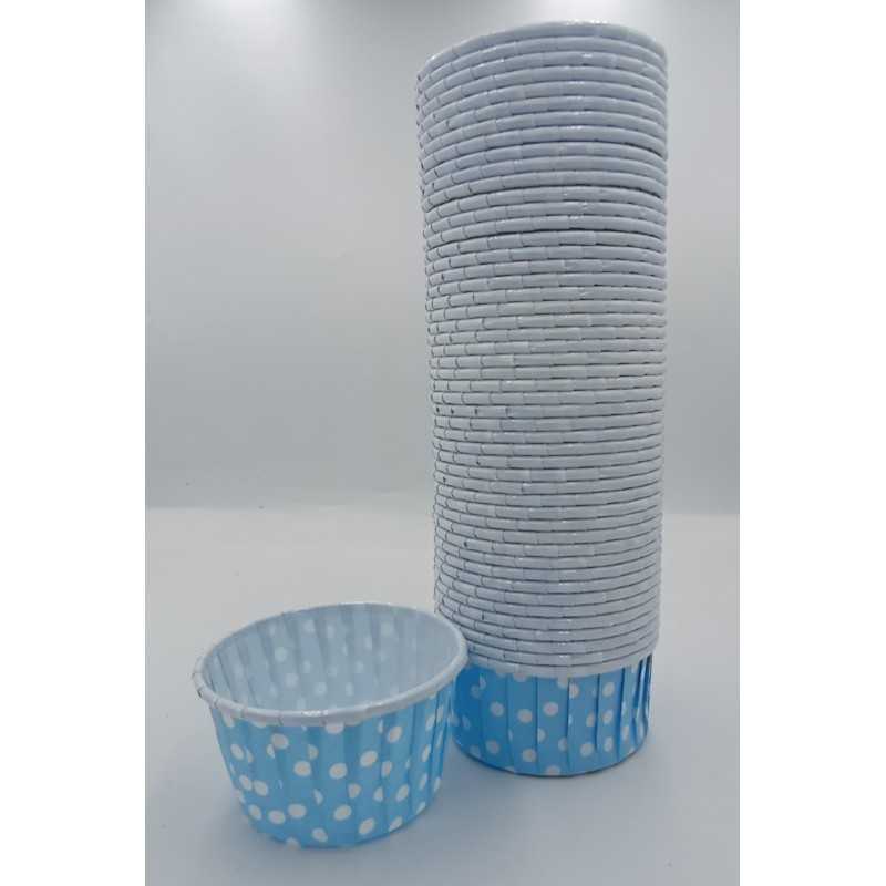 Korpice Za Muffine 50kom 5cm - Plave Sa Tufnama