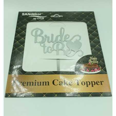 Topper "Bride to Be" - Srebreni