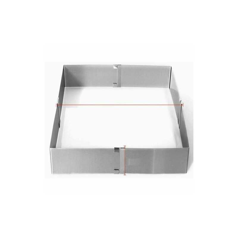 Kockasti podesivi kalup: 10CM Širina*Dužina: 20 * 20-38 * 38CM