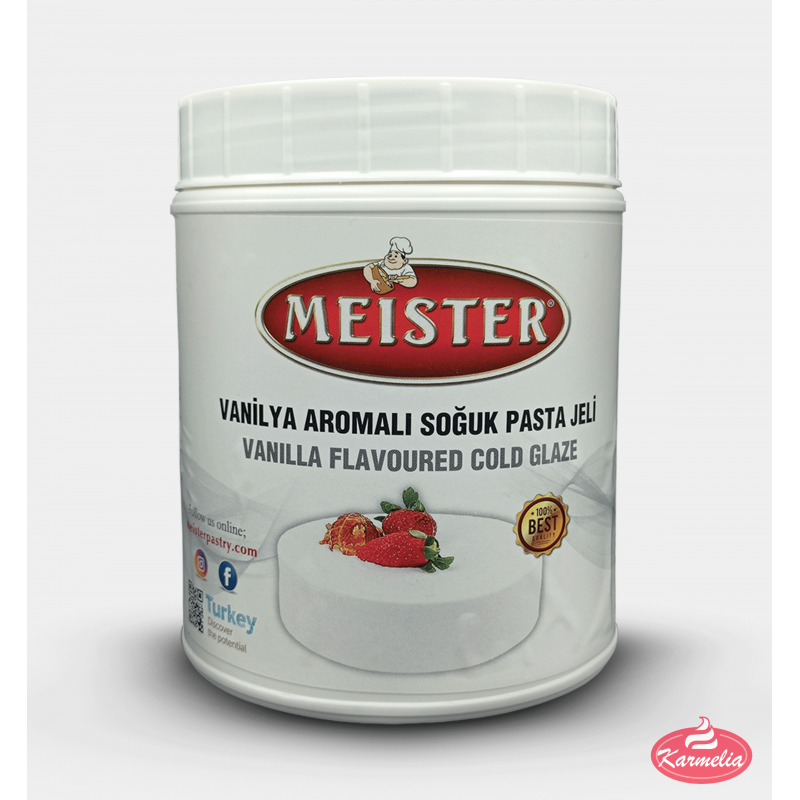 Meister Mirror Hladna Glazura 1kg - Vanilija (Bijela)
