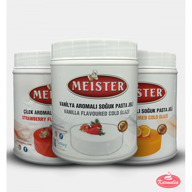 Meister Mirror Hladna Glazura 1kg - Vanilija (Bijela)