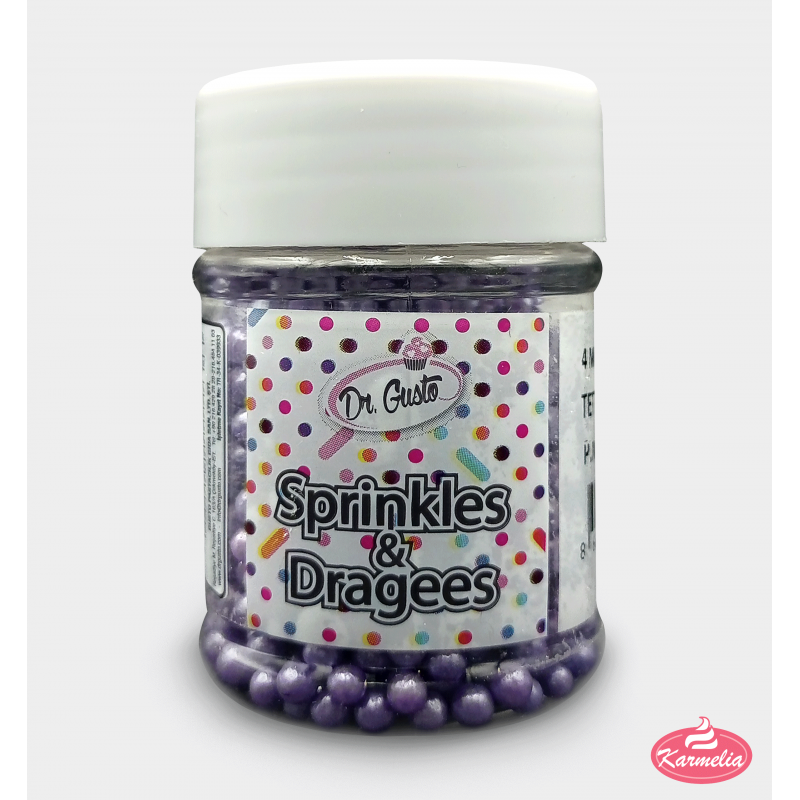 Dr. Gusto Jestive Perle 45g 4mm - Ljubičaste
