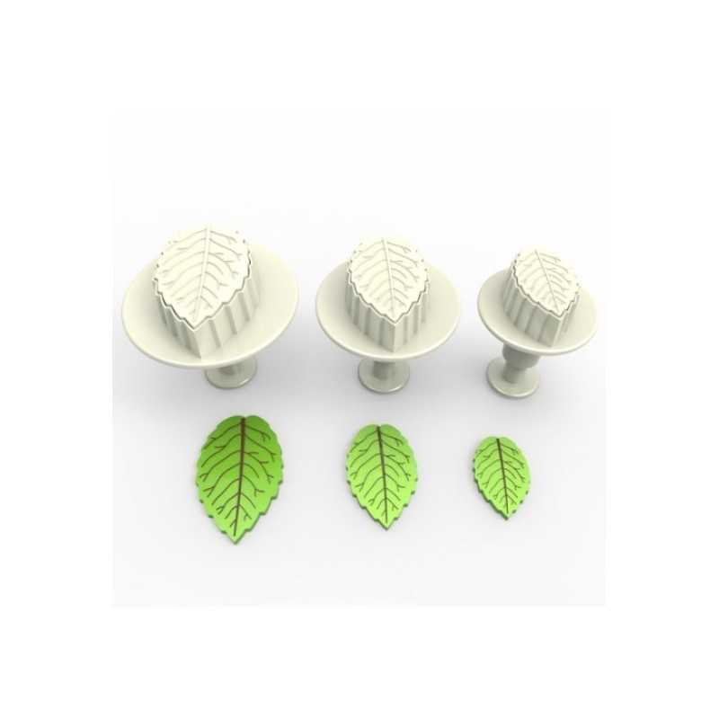 Veliki Set Utiskivača - List Ruže (plastika)