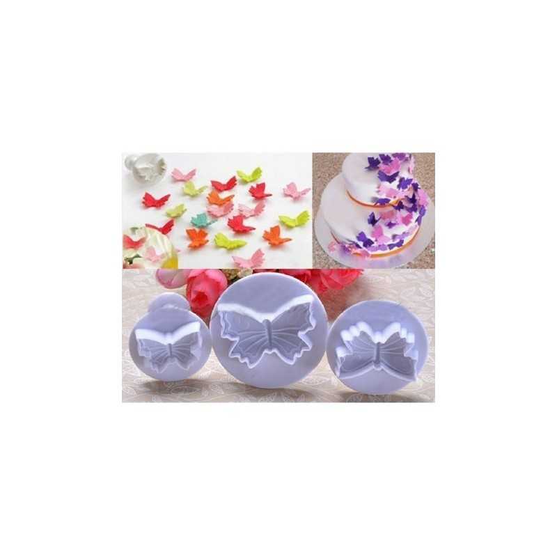 Veliki Set Utiskivača - Oblik Leptira (plastika)