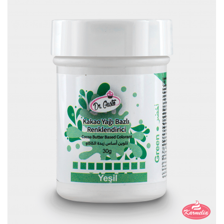 Dr. Gusto Boja Za Čokoladu (na bazi kakao masla) 30g - Zelena