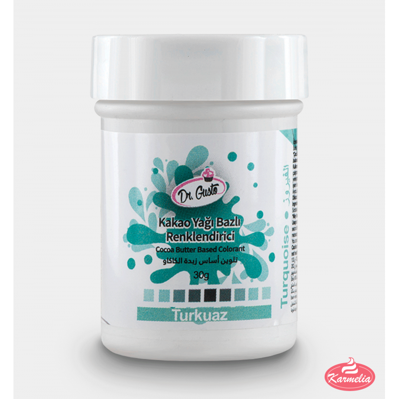 Dr. Gusto Boja Za Čokoladu (na bazi kakao masla) 30g - Tirkizna