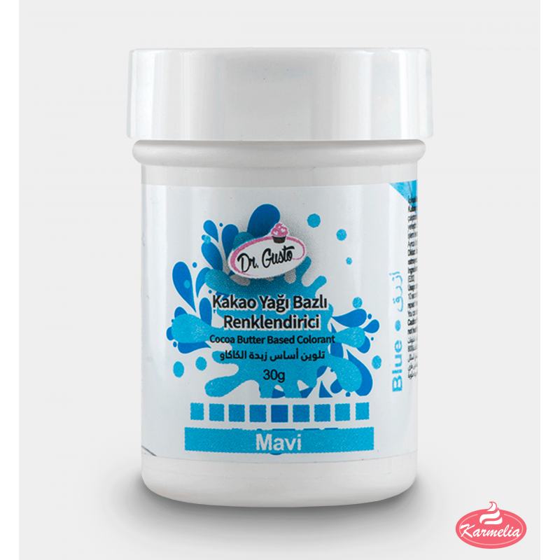 Dr. Gusto Boja Za Čokoladu (na bazi kakao masla) 30g - Plava