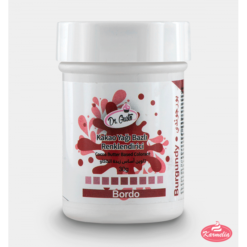 Dr. Gusto Boja Za Čokoladu (na bazi kakao masla) 30g - Bordo