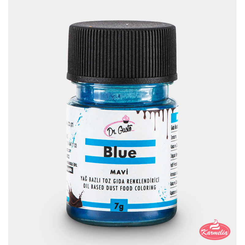 Dr. Gusto Jestiva Boja Za Čokoladu i Makaronse (macaronse) 7g - Plava