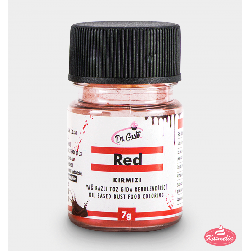 Dr. Gusto Jestiva Boja Za Čokoladu i Makaronse (macaronse) 7g - Crvena