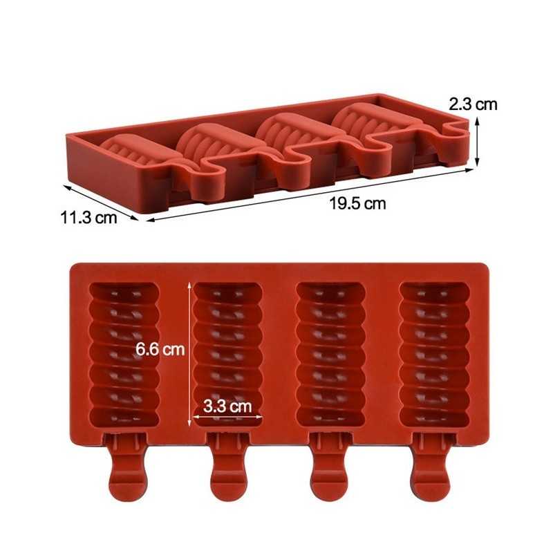 Silikonski Kalup Za Sladoled 4/1 - Twister (mali)