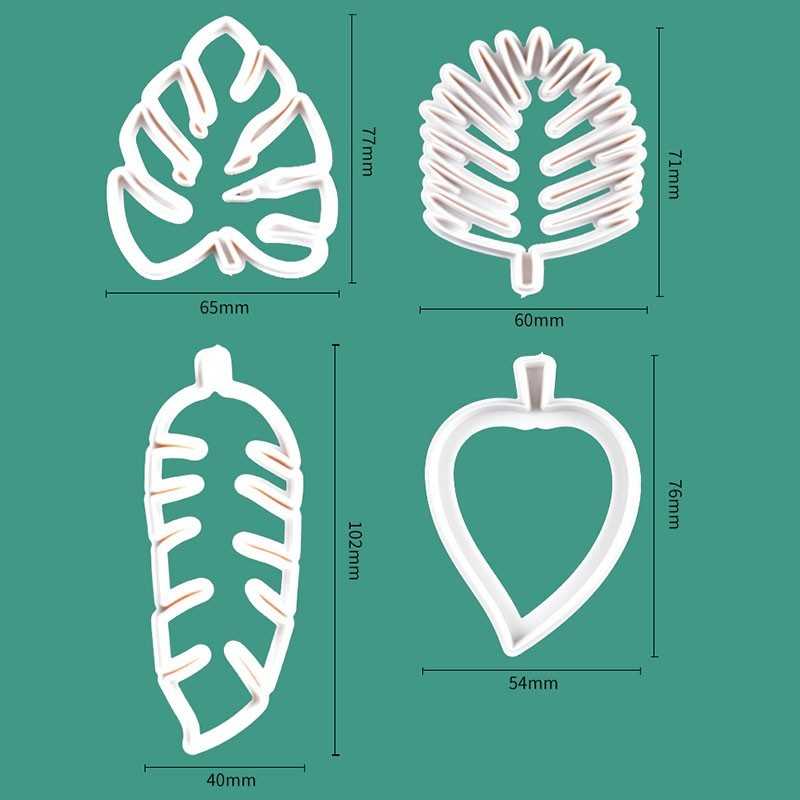 Set Utiskivača Za Fondan - Listovi Džungle