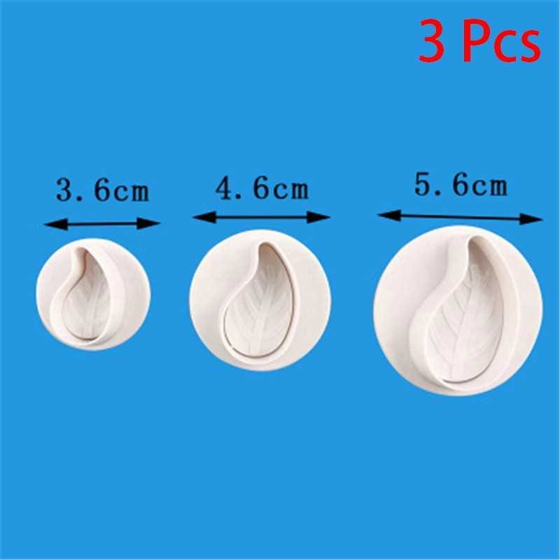 Set Utiskivača Za Fondan 3/1 - Uvijeni Listovi