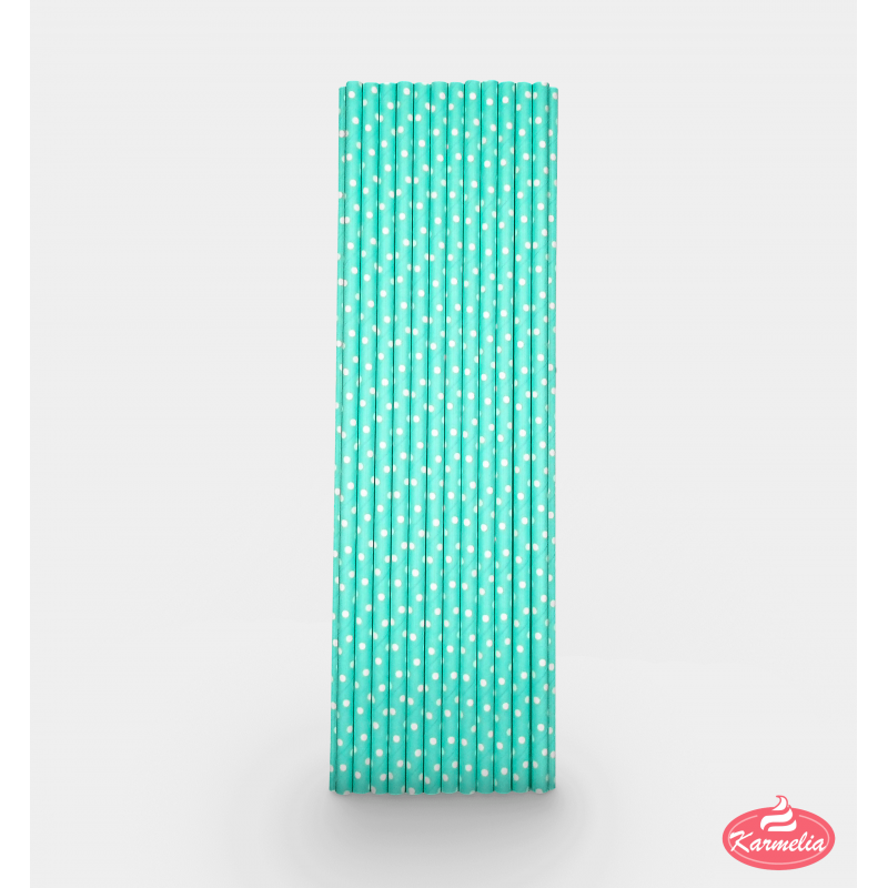 Papirne Slamčice - Tirkizne Sa Tufnama 26cm