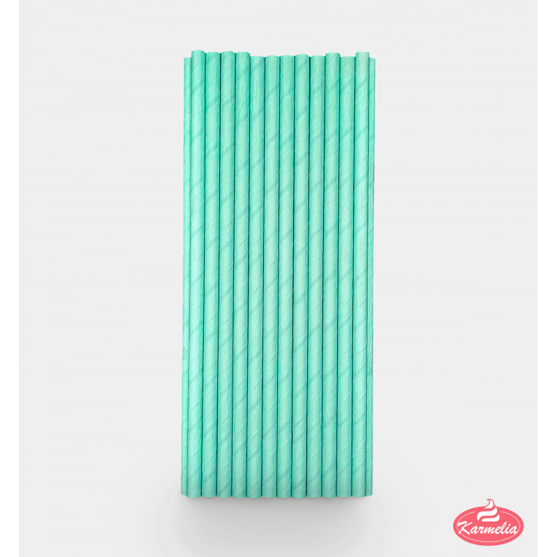 Papirne Slamčice - Tirkizne 20cm