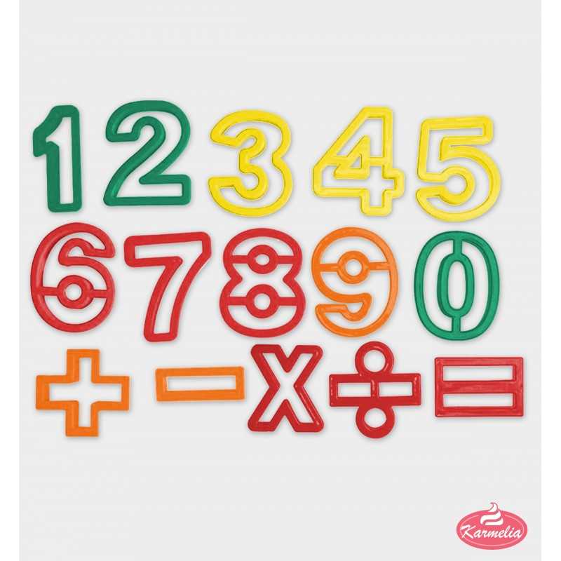 Set Sjekača za Brojeve i Znakove 4cm