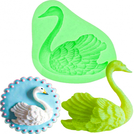 Zeleni silikonski kalup (DK 310) - Labud