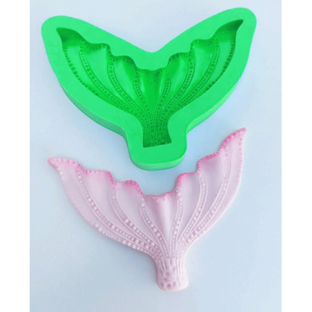 Zeleni silikonski kalup (DK 172) - Veliki rep sirene