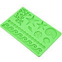 Zeleni silikonski kalup (DK 28) - Oblici Mora Mix