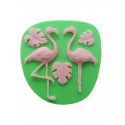 Zeleni silikonski kalup (DK 55) - Flamingosi