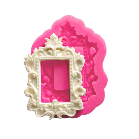 Roze Silikonski Kalup - Veliki Okvir 11.5x8cm