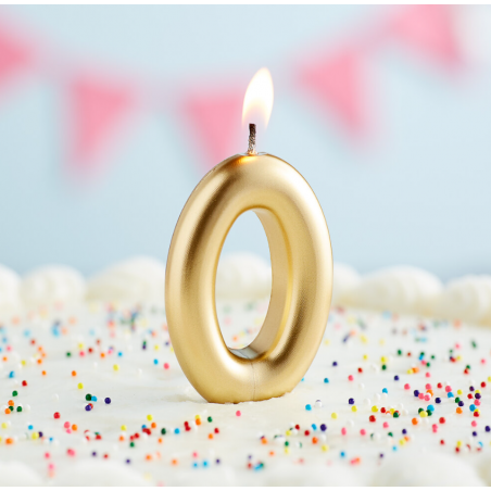 Rođendanska Svijeća Zlatna No.0