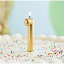 Rođendanska Svijeća Zlatna No.1
