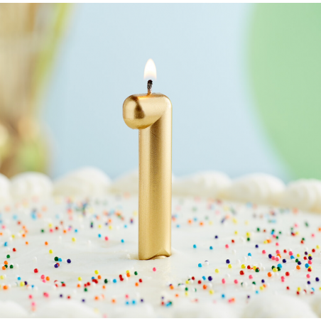 Rođendanska Svijeća Zlatna No.1