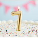 Rođendanska Svijeća Zlatna No.7