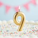 Rođendanska Svijeća Zlatna No.9