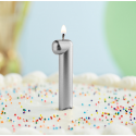 Rođendanska Svijeća Srebrena No.1