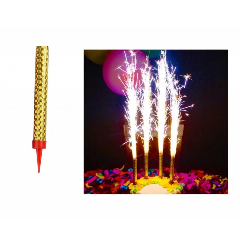 Fontana za Tortu Zlatna 12 cm, 1 komada