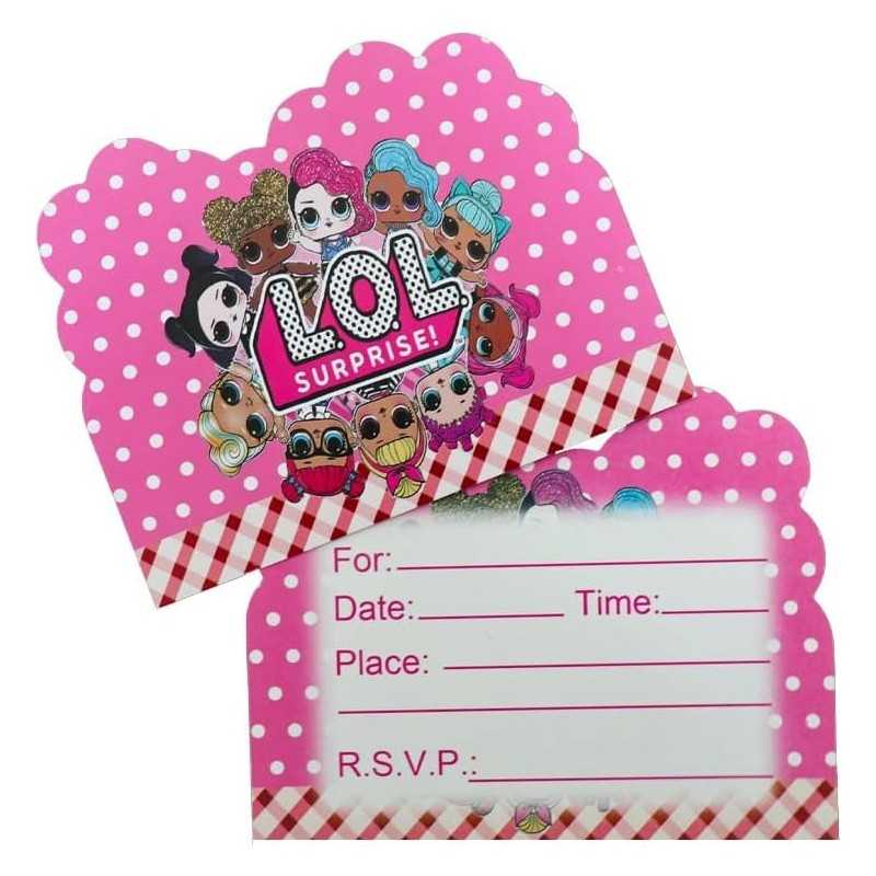 Party Pozivnica Lol Surprise 10 Kom