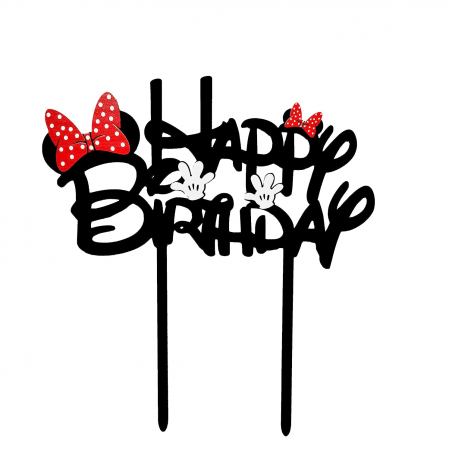 HB Topper Crni Mini Mouse