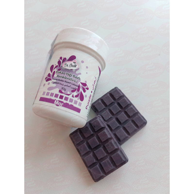 Dr. Gusto Boja Za Čokoladu (na bazi kakao masla) 30g - Ljubičasta