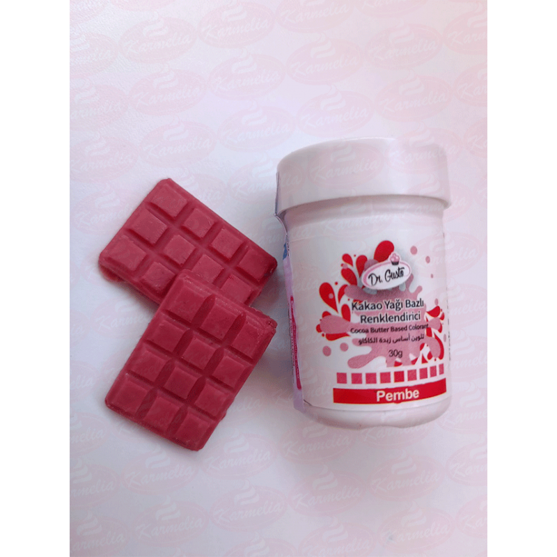 Dr. Gusto Boja Za Čokoladu (na bazi kakao masla) 30g - Roze