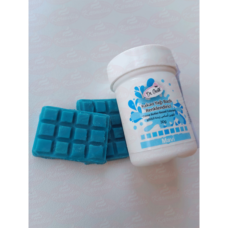 Dr. Gusto Boja Za Čokoladu (na bazi kakao masla) 30g - Plava