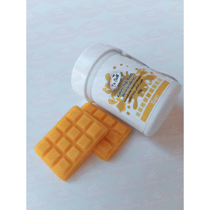 Dr. Gusto Boja Za Čokoladu (na bazi kakao masla) 30g - Žuta