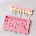 Cesil silikonski kalup oblik Cake Drip 12,5x7cm
