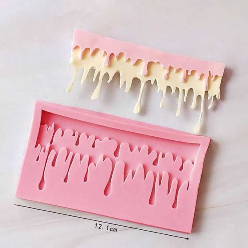 Cesil silikonski kalup oblik Cake Drip 12,5x7cm