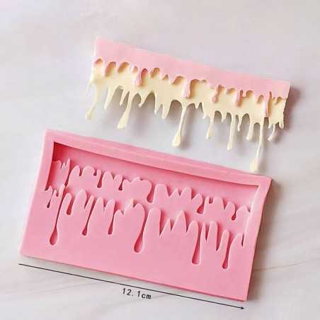 Cesil silikonski kalup oblik Cake Drip 12,5x7cm