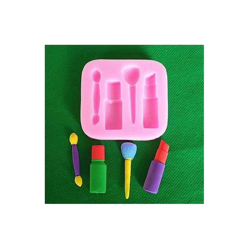 Cesil silikonski kalup oblik Šminke Mali 6x5,5cm