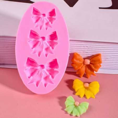 Cesil silikonski kalup oblik Mašne 3 kom