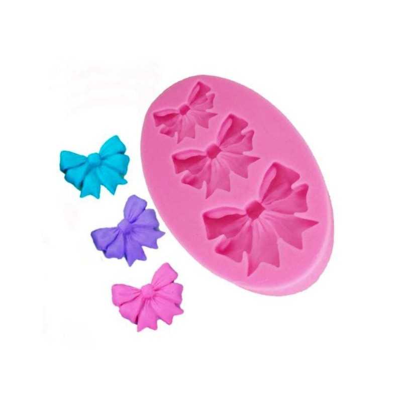 Cesil silikonski kalup oblik Mašne 3 kom