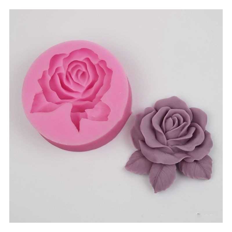 Cesil silikonski kalup oblik Ruže 5,5x5cm