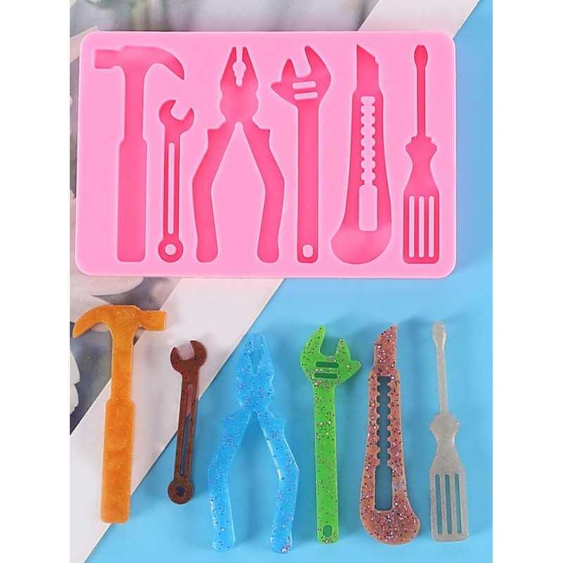 Cesil silikonski kalup oblik Set alata 10x6,5 cm