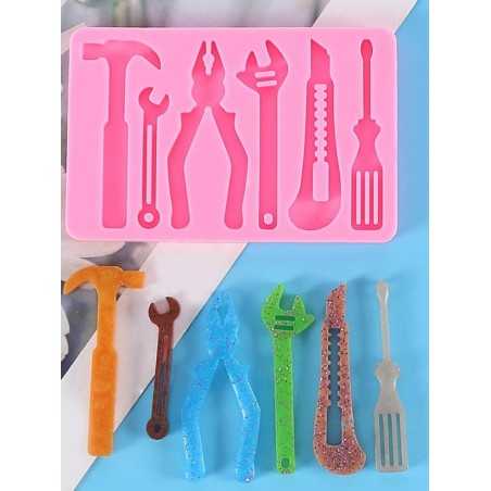 Cesil silikonski kalup oblik Set alata 10x6,5 cm