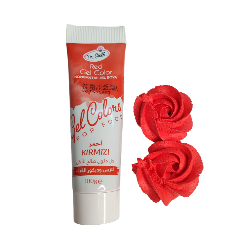 Dr. Gusto Jestiva Gel Boja 100g - Crvena